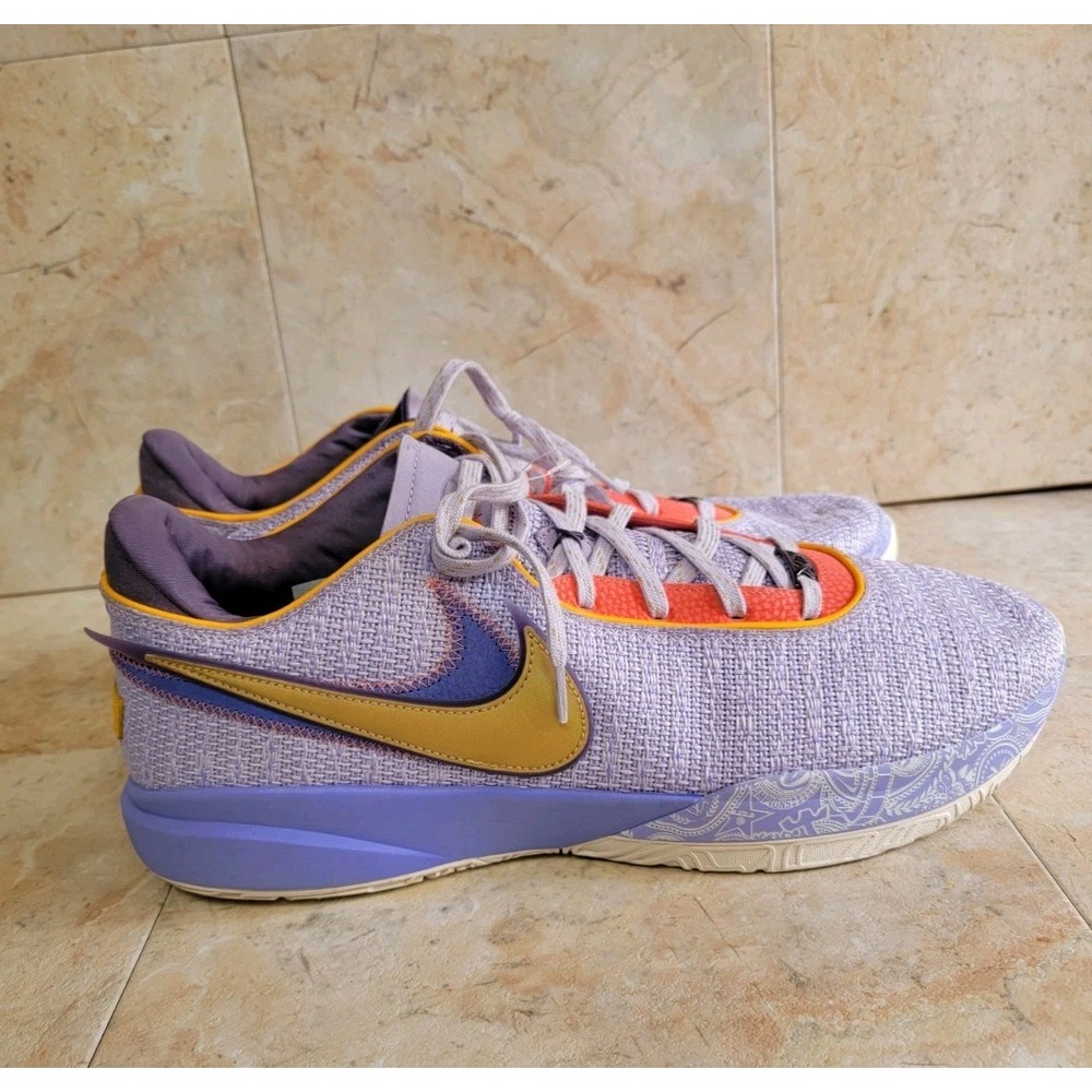 Nike LeBron XX 20 Low Men's Size 17 - Purple And Gold DJ5423-500 NEW w/o Box